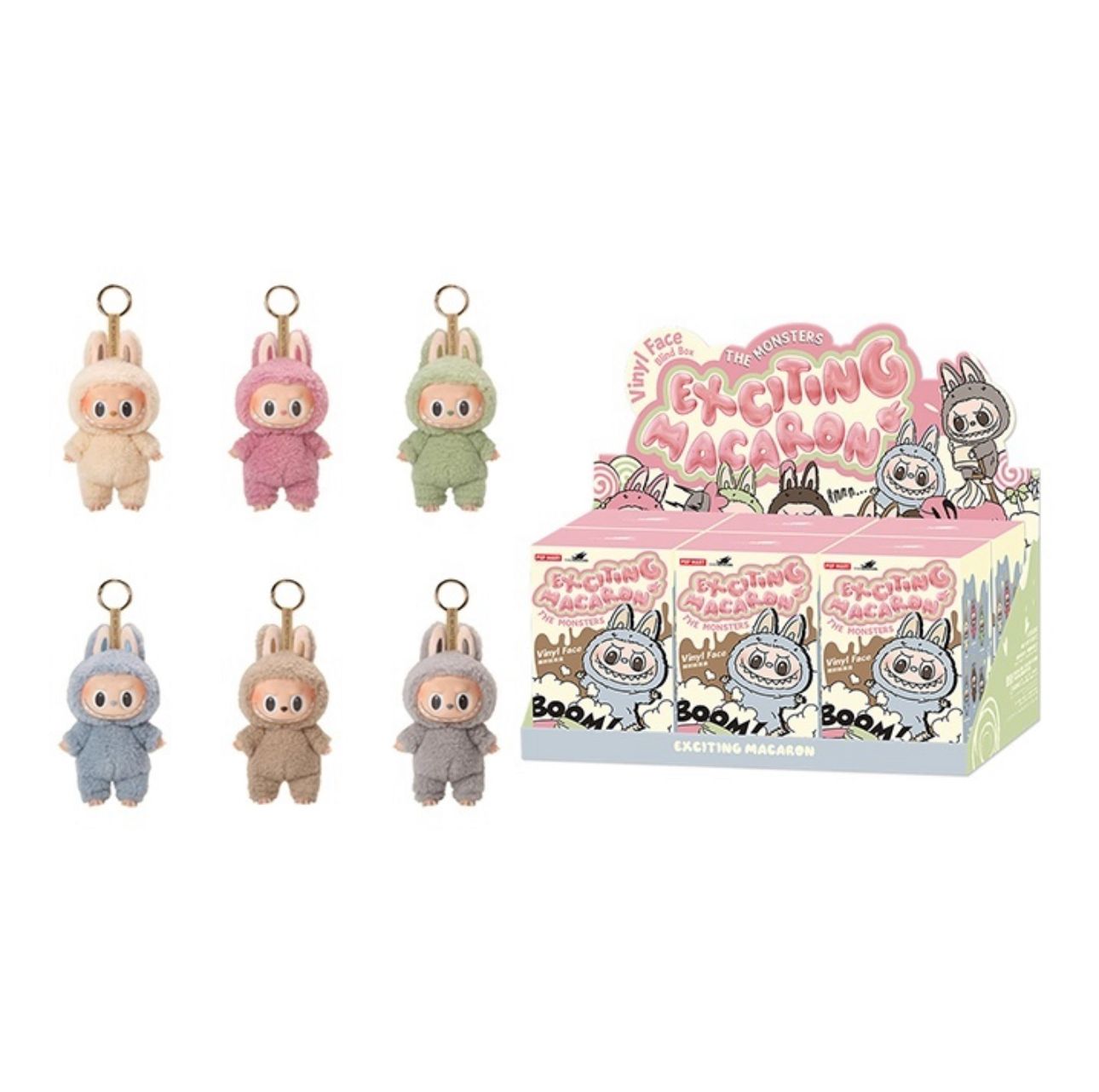 Pop Mart Labubu The Monsters Tasty Macarons 1.0 Vinyl Face Sealed Case
