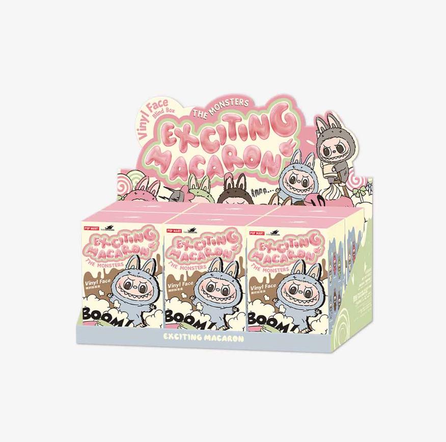 Pop Mart Labubu The Monsters Tasty Macarons 1.0 Vinyl Face Sealed Case