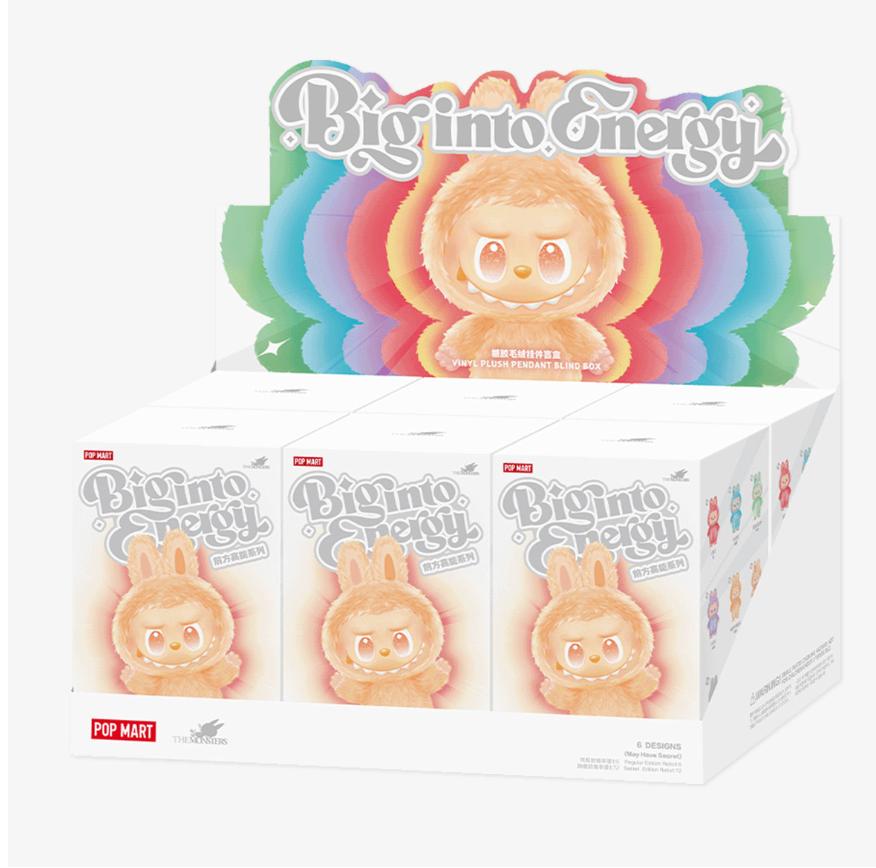 Pop Mart Labubu The Monsters Big into Energy Series 3.0 Vinyl Plush Pendant Sealed Case