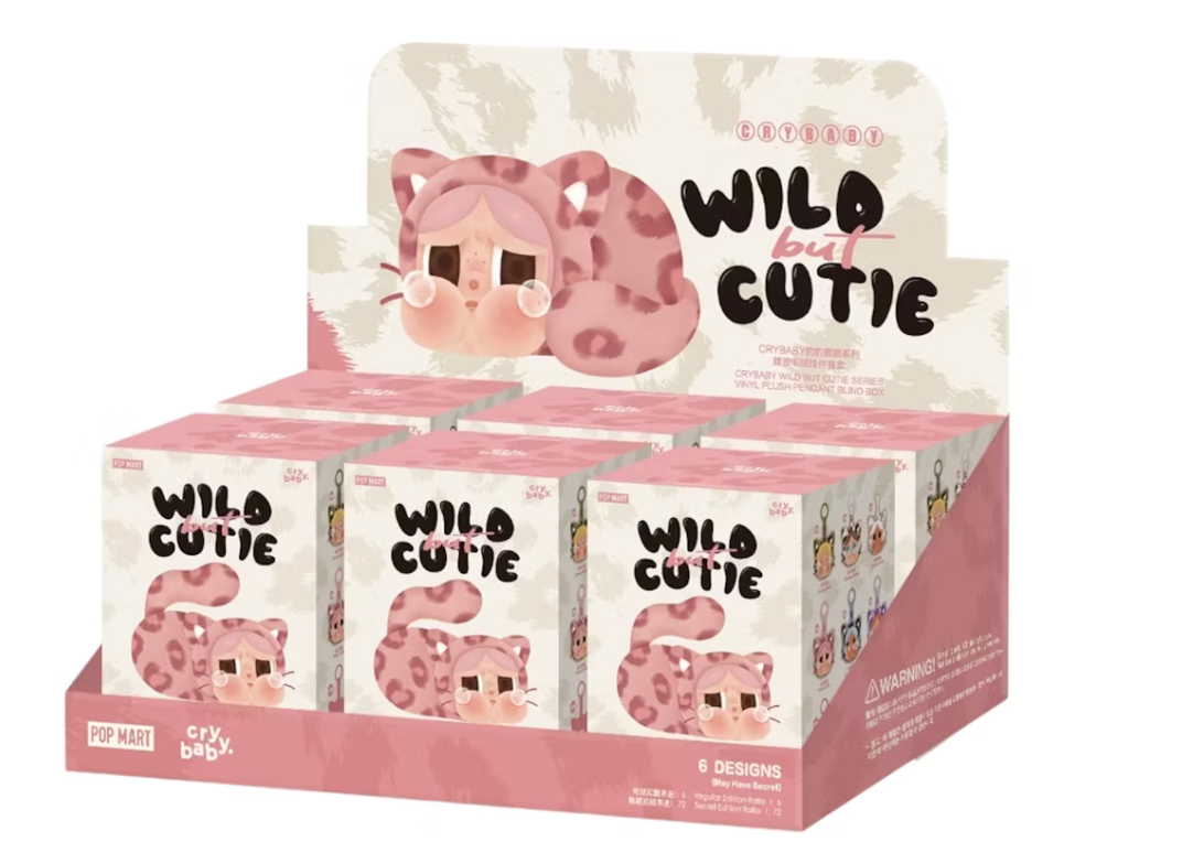 Pop Mart CRYBABY Wild but Cutie Series Vinyl Plush Pendant Sealed Case