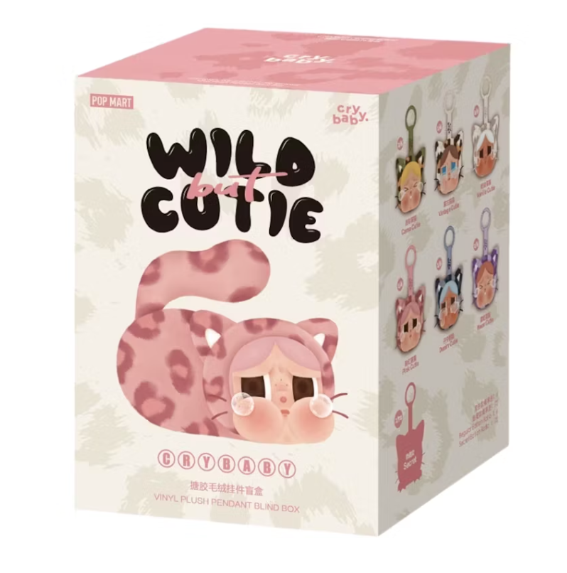 Pop Mart CRYBABY Wild but Cutie Series Vinyl Plush Pendant Sealed Case